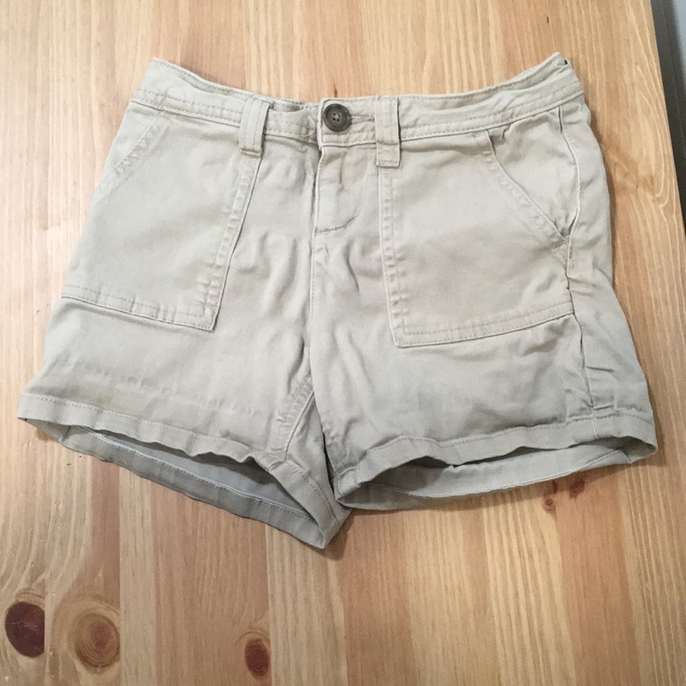 Justice tan shorts